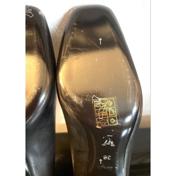 louis vuitton madeleine pump new black leather women’s shoes size 36/6 medium - Picture 15 of 15